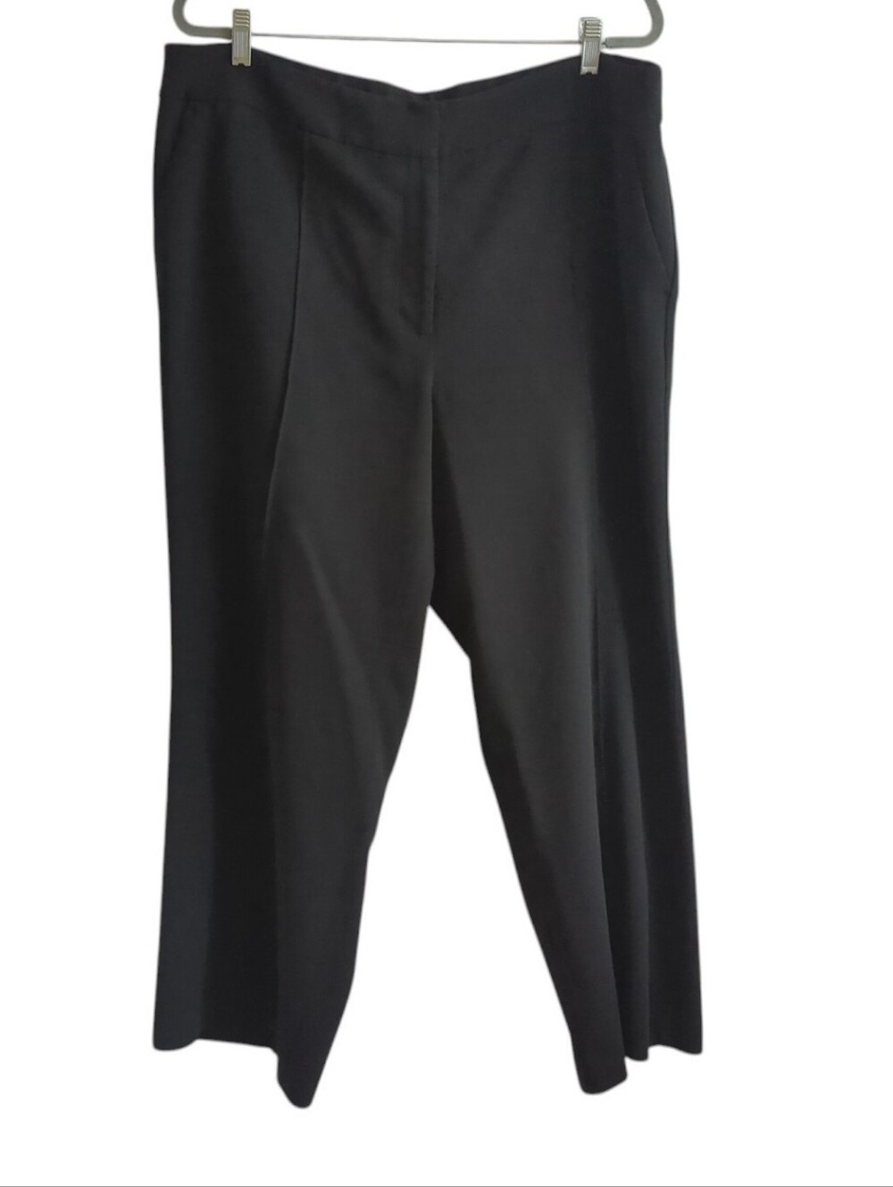 Talbots Black Easy Travel Wide Leg Lined Pants With Pockets Size 18W